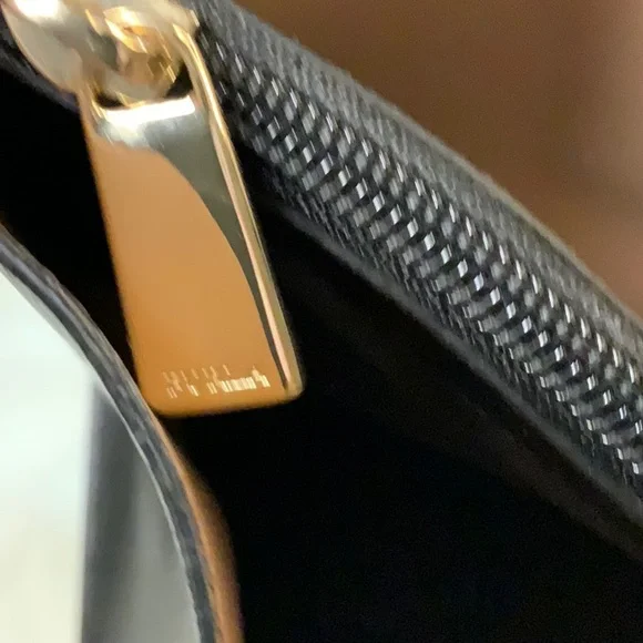 FURLA Sally Saffiano Leather Tote (EUC) Black - Picture 9 of 17